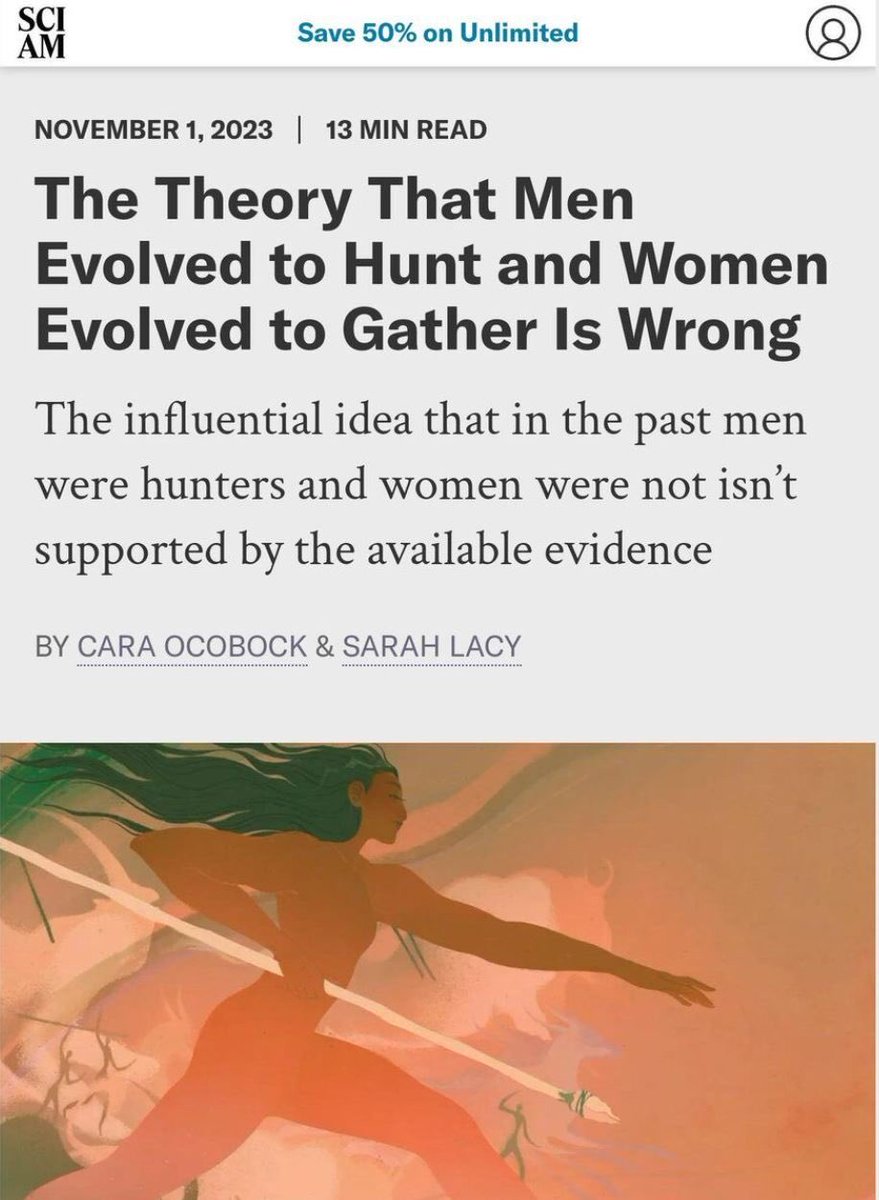 Women evolved to work 80 hour weeks at meaningless, high-stress white collar jobs and then bring their man what they earned (between bearing his children)

while the man evolved to lift, tan, shitpost, read philosophy, appreciate art, and, from the shadows, build a network of