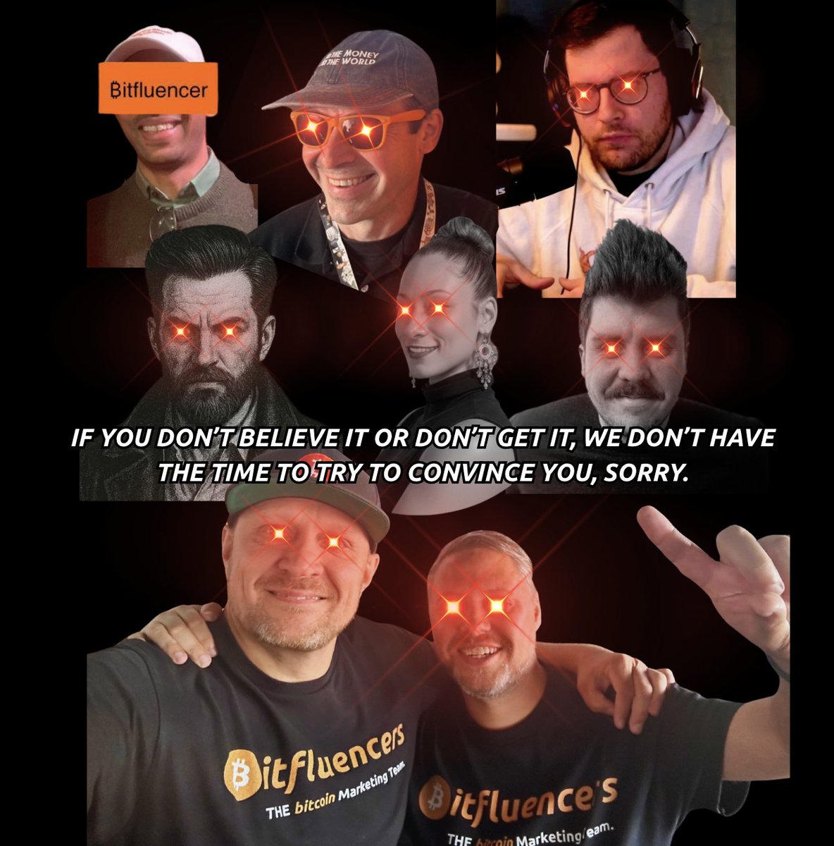 Dear shitcoiners, gold bugs, silver bugs, stock hoarders, and lifelong TradFi brains,

This one isn’t for convincing you.

It’s just a reminder.

Love,
Bitfluencers, THE Bitcoin Marketing Team