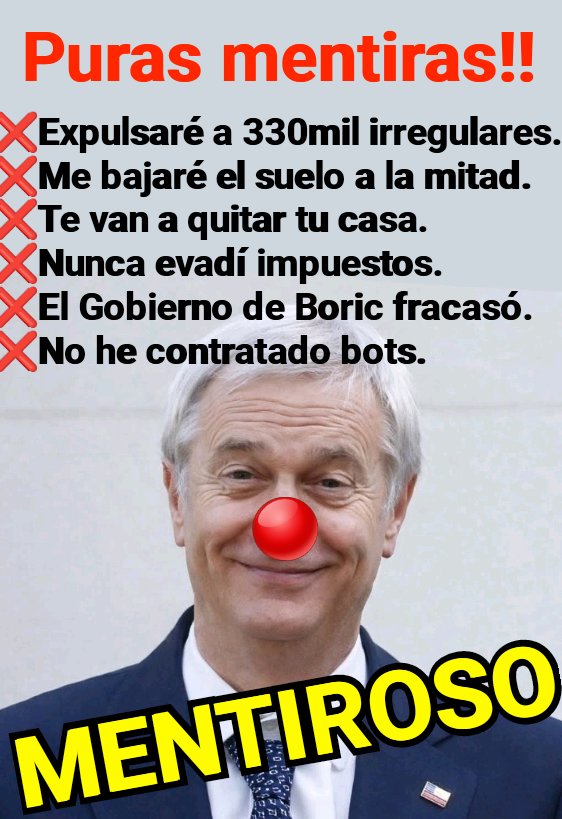 Como demócrata que soy acepto a kast como presidente de Chile porque la mayoría lo eligió. 
Pero eso no quiere decir que tenga mi respeto. 
Eso se gana con verdad y consecuencia, y por el momento no he visto nada de eso.
¿Alguien más no siente respeto por el nuevo presidente?🙋‍♂️