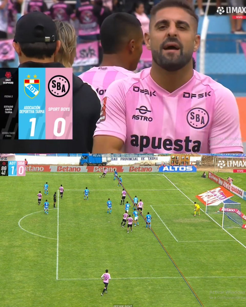 MDeportivope's tweet photo. ¡FINAL POLÉMICO EN TARMA! 🚨

Luciano Nequecaur había puesto el empate 1-1, pero el VAR (Milagros Arruela) anuló el gol por un fuera de juego inexistente.

Tras el pitazo final, los jugadores le reclamaron al árbitro Edwin Ordóñez y Luis Urruti calificó todo como "UNA VERGÜENZA". https://t.co/4KBlZw9jl1