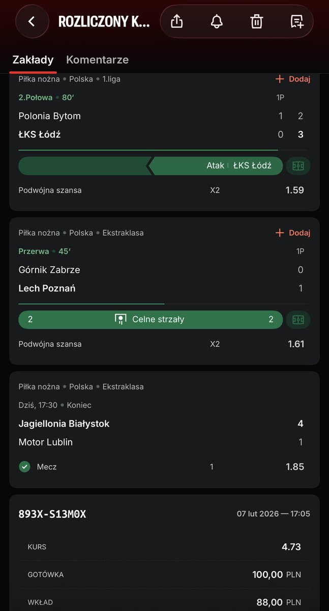 A juz 2:0 bylo, brawo Luśka