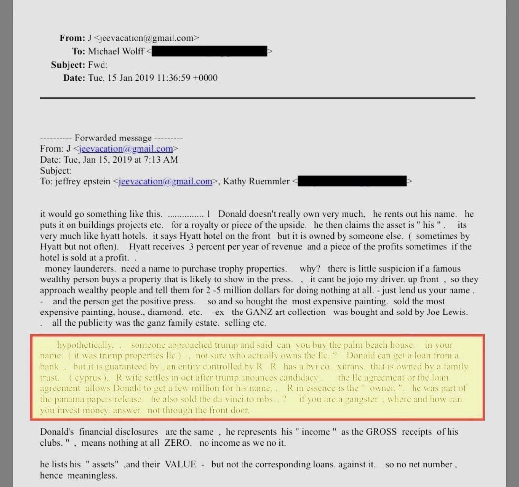 astraiaintel's tweet image. Jeffrey Epstein, who laundered money for the Russians, explains how Donald Trump was doing exactly the same thing, and how this accounted for most of his wealth. 😬