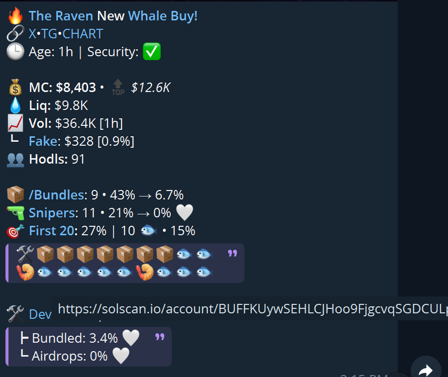 OnlyBonds's tweet photo. $TheRaven is now on SOLTrending!!! https://t.co/6sRmer5oXr