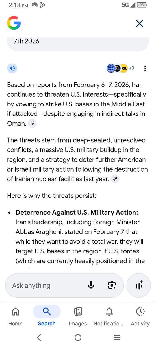 CharlieCol9724's tweet photo. @realDonaldTrump How long are you going to take Iran's threats I mean there was a talk February 6th 2026 and they're still threatening things I don't think they want peace https://t.co/1L4AvwOZKE