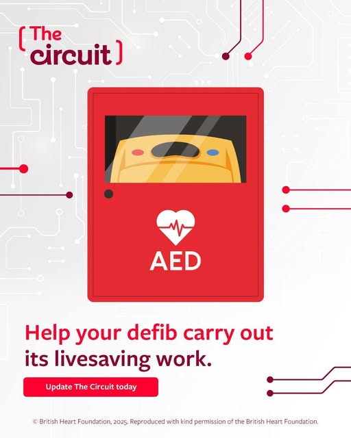 JHMTorguk's tweet image. The moment someone has a cardiac arrest, the clock starts ticking. Every minute without #CPR &amp;amp; #defibrillation reduces their chances of survival by 10%. Many #AED are never used because emergency services don’t know where they are or how to access them -  Register Your #AED