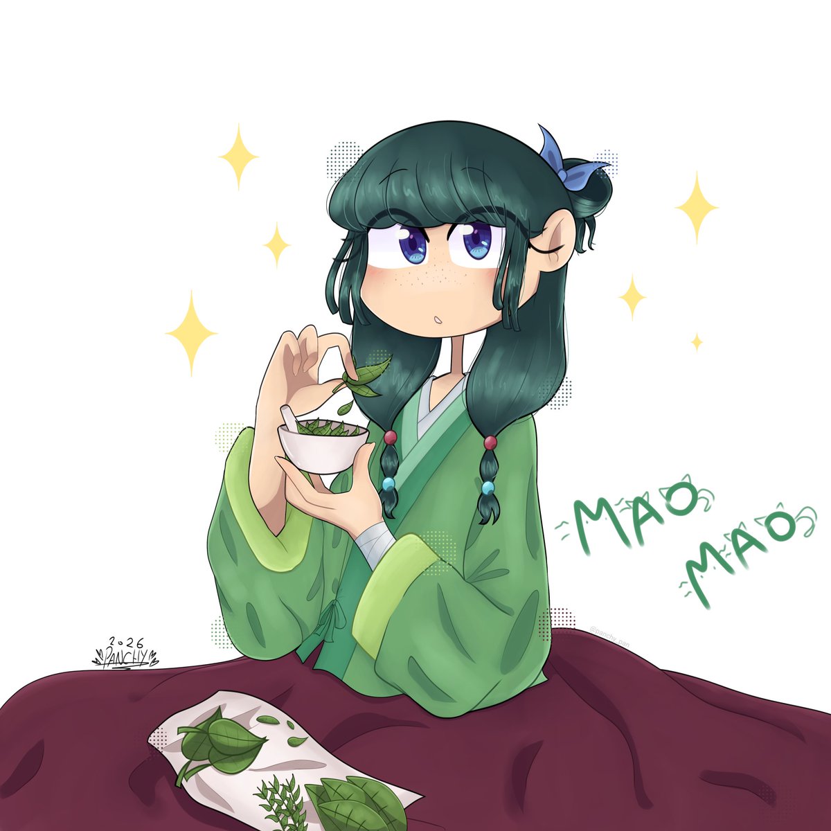 panchy_pan's tweet photo. 🌿💚
#kusuriyanohitorigoto #losdiariosdelaboticaria #maomao #fanaft #DigitalArtist 🍌 https://t.co/A9R8LQPeoC