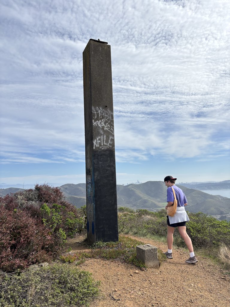 went to a brutalist totem pole