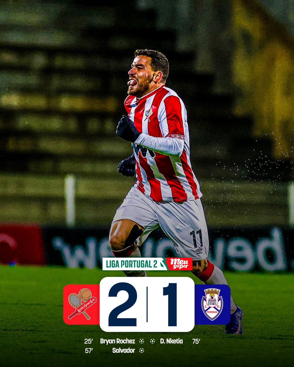 ligaportugal's tweet photo. Bryan Rochez deu o primeiro passo, Salvador Agra o segundo e o Leixões SC voltou a abraçar a vitória 🫂

Tempo útil ⏱️ 45,73%
Taxa de ocupação 🏟️ 35%

📸 Liga Portugal &amp; Leixões SC #LigaPortugalMeuSuper #LSCCDF https://t.co/1bwK3o0Nuf