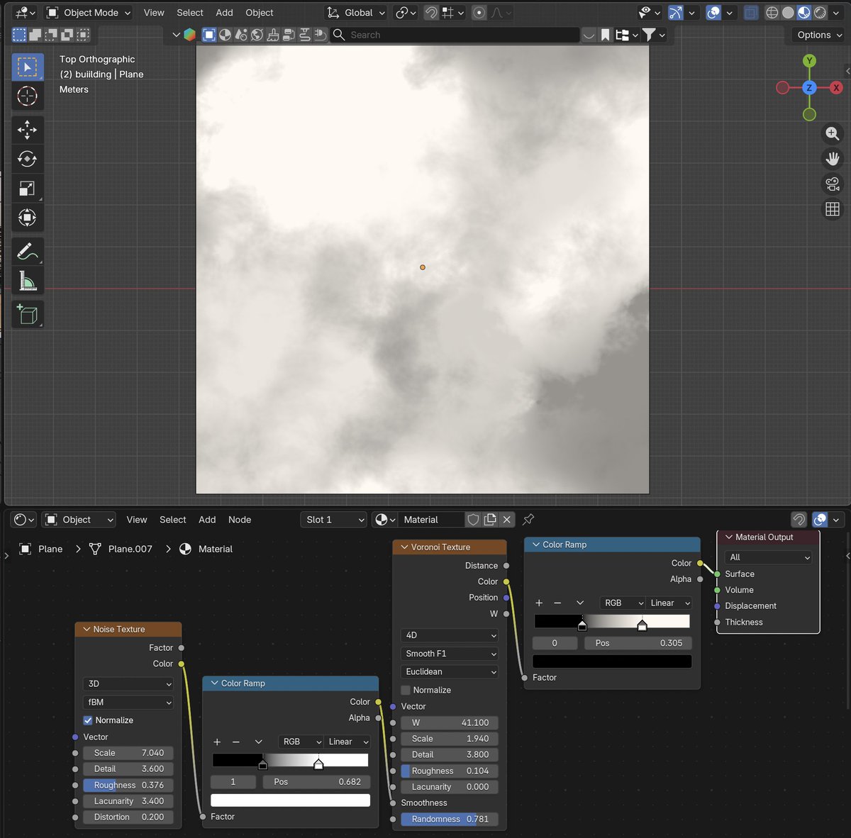 I think I stole this technique from <a href="/lettier/">Lettier</a> so simple but can give you some really amazing organic textures that look like watercolor. #blender #b3d #animation