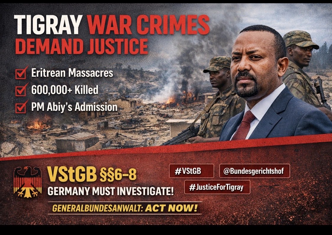 AbeSalat2025's tweet photo. 1
Dear @UN,
When states deny mass atrocities and later admit them, your credibility is on the line.

Silence in the face of contradiction is not neutrality.

#Accountability #TigrayGenocide #NeverAgain @volker_turk @antonioguterres @UNHumanRights https://t.co/RQaKUe5zCn
