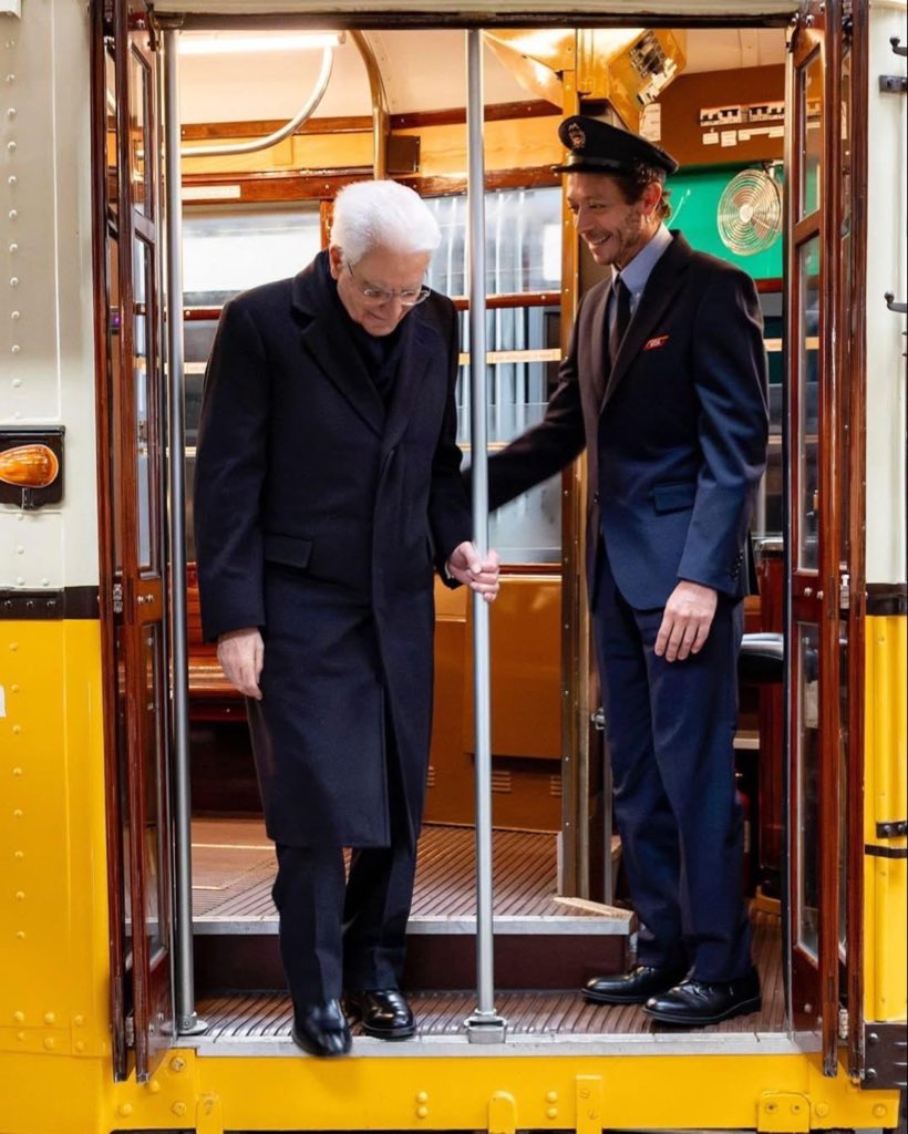 Valentino Rossi driving a tram for the Italian President for the Winter Olympics opening ceremony is definitely a highlight of 2026 so far 🤝🇮🇹