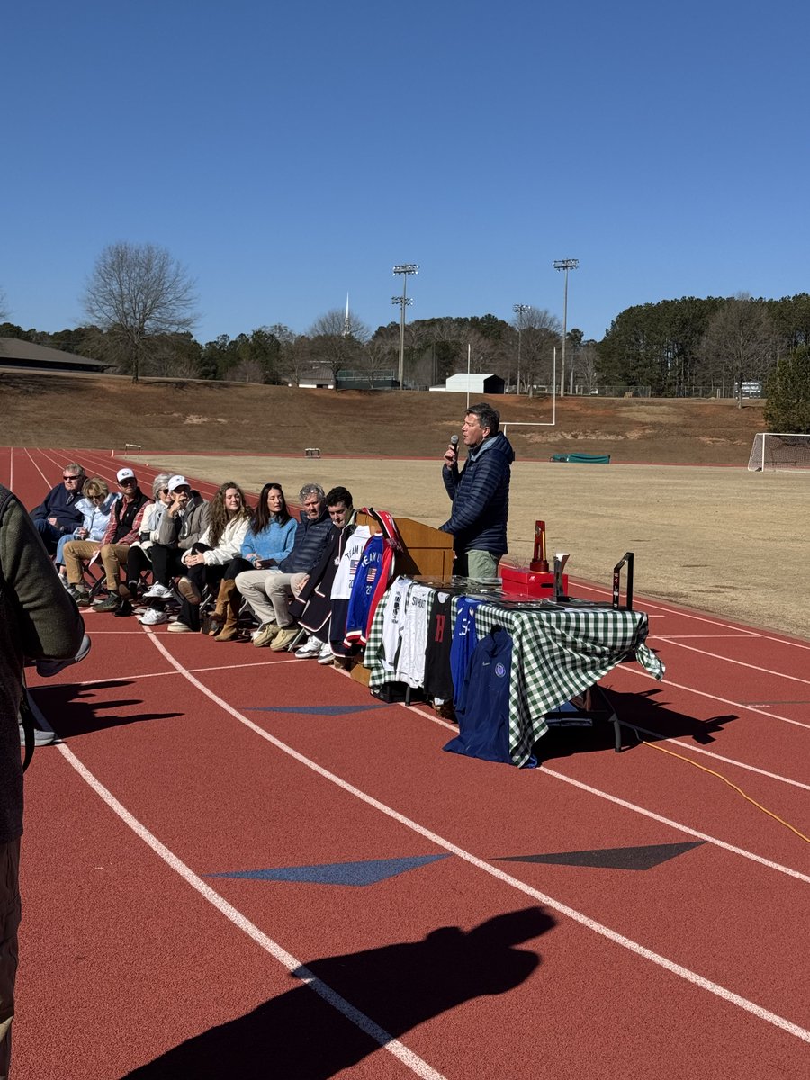 A great day celebrating Olympian Graham Blanks, an outstanding Spartan. I am so proud to be part of a school with such a strong athletic tradition.