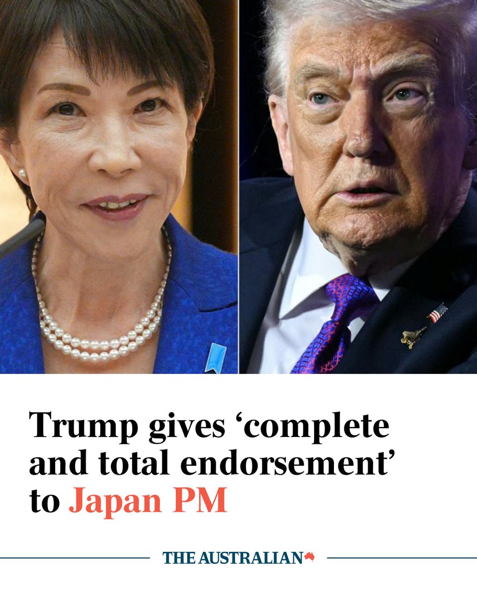 Donald Trump’s endorsement of ‘strong, wise’ Sanae Takaichi comes ahead of Japan’s election on Sunday, as he invited her to the US ahead of his visit to China. Latest: bit.ly/4bB8Vn4