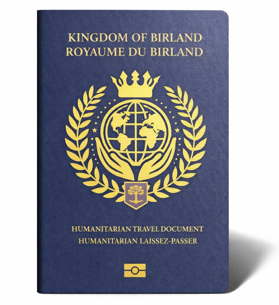 #Birland_Passport soon
#Birland Humanitarian Travel Document to most countries valid 2yrs for stateless, education medicine, refugees &amp; who can't get passport
قريبا جوازسفر #بيرلاند الإنساني صالح لسنتين وسفر لمعظم دول، للحماية وللبدون،لتعليم ولطب وللي لايستطيعون حصول على جواز