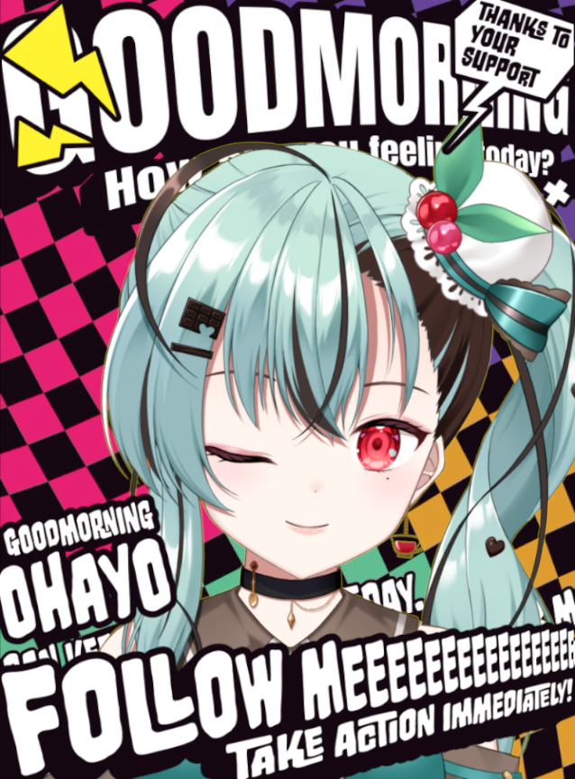 #おはようVTuber

今の今まで起きてました
とりあえず今日はのんびりします
因みに歌いすぎで声はがっさがさですw
これから少し寝るかも…

#VTuber好きな人と繋がりたい

2月8日、日曜日
〒マークの日