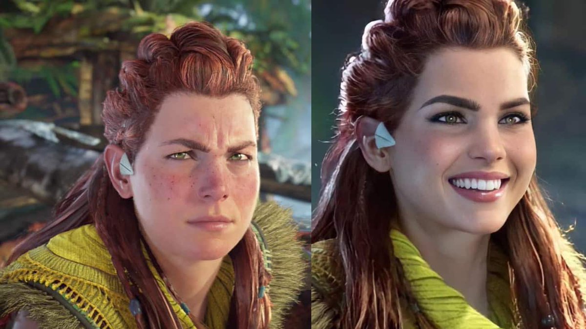 These people are literally forgetting when they were upset about aloy not looking like eye candy now they’re upset because a woman can be curvy