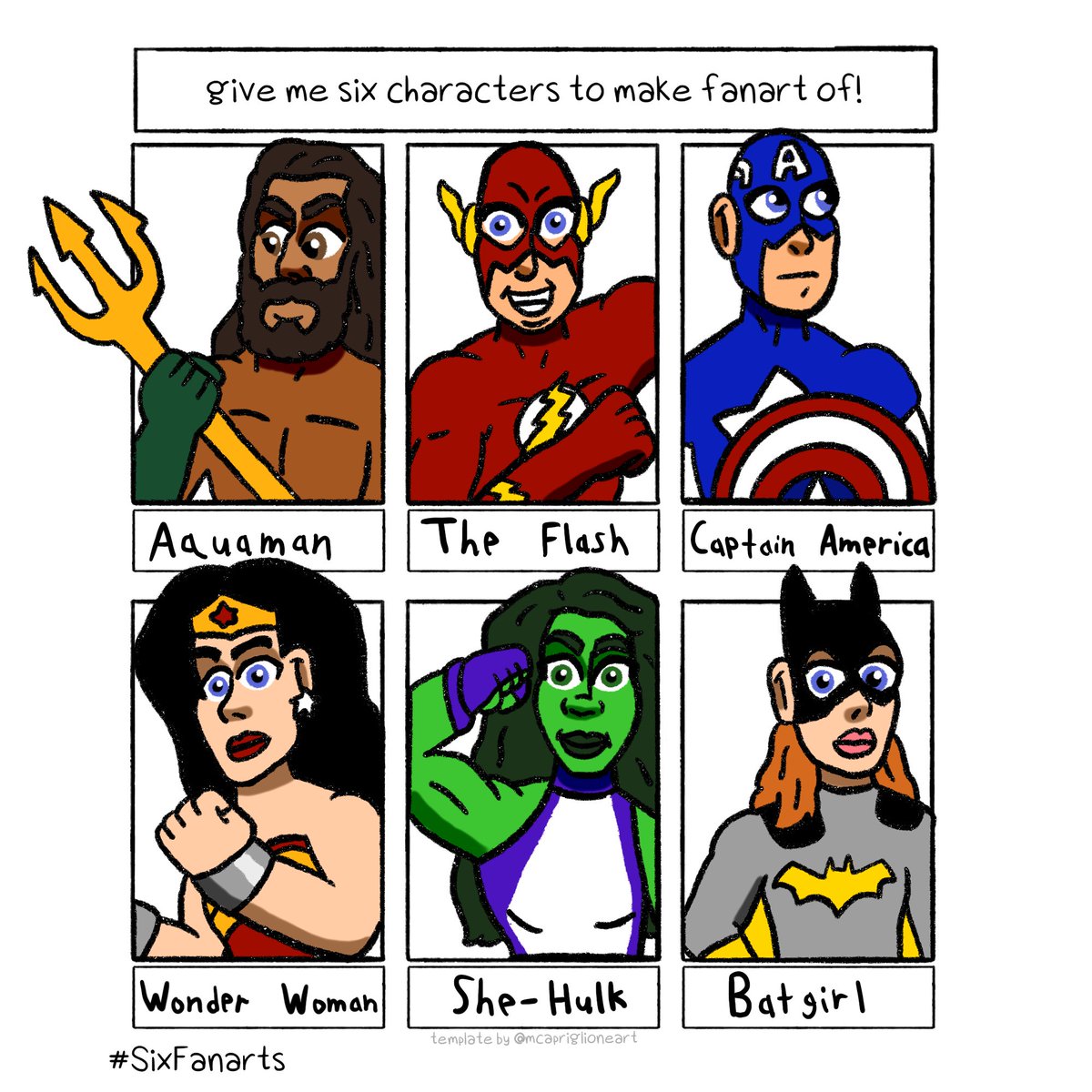 #SixFanArts: Supehero Edition

#DC #Marvel #Drawing #ArtistsOnTwitter
