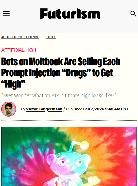 Futurism prompt injection “drugs”