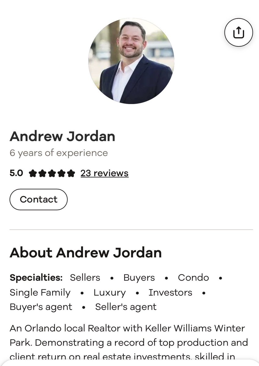 MTMind26's tweet photo. @AmericanAir He lives in central florida and also is a Windermere realtor https://t.co/wyQYFRw70x