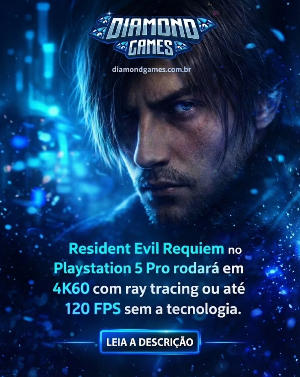 diamonddgames_'s tweet photo. 🎮 Resident Evil Requiem vai tirar tudo do PS5 Pro: 4K a 60 FPS com ray tracing ou até 120 FPS sem RT, focando puro desempenho 😈 Capcom dá a escolha entre gráficos insanos ou fluidez extrema. E você, joga como? #ResidentEvilRequiem https://t.co/r4YepWzVeV