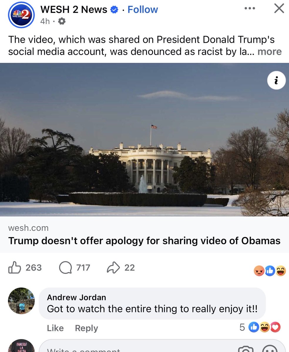 MTMind26's tweet photo. @AmericanAir Andrew believes the video depicting the Obamas as Apes is hilarious. https://t.co/TiyjWypPGl