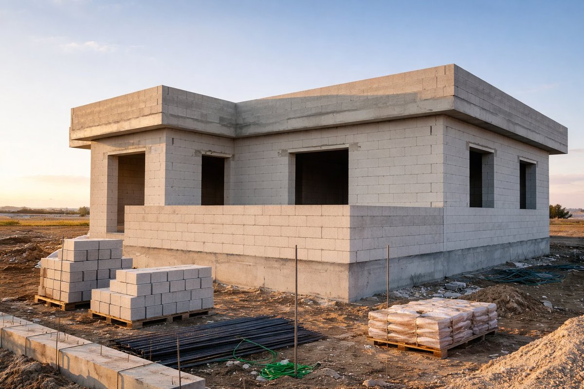 🏠 170 m² Müstakil Ev Kaba İnşaat – 2026 (Küçük Şehirler)

 -Kaba inşaat işçiliği: 575.000 ₺
 -İnşaat demiri: 230.000 ₺
 -Hazır beton: 310.500 ₺
 -Duvar imalatı: 103.500 ₺
 -Çimento &amp; kum: 17.250 ₺
 -Bahçe duvarı işçiliği: 69.000 ₺
 -Bahçe duvarı malzemesi: 115.000 ₺