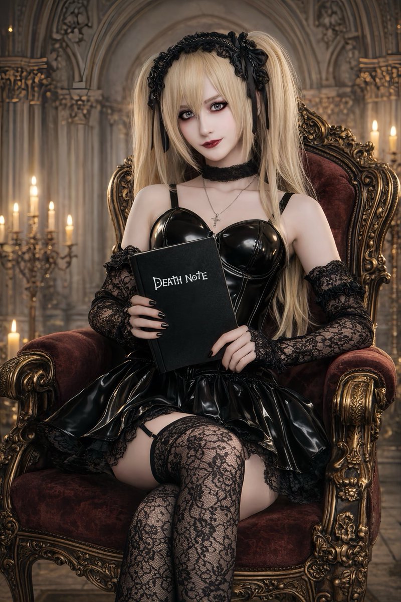Ayme_official's tweet photo. 「Never forget: a woman always has her hands on what matters most to a man😈💕」

#miuraayme #deathnote #misamisa #misamisacosplay #obeyme https://t.co/PjnoEaeGpS