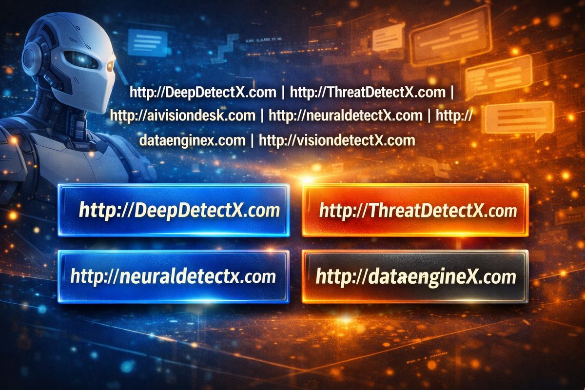 DomainHubX's tweet image. Premium AI Domains For Sale
DeepDetectX.com
ThreatDetectX.com
AIVisionDesk.com
NeuralDetectX.com
DataEngineX.com
VisionDetectX.com
Perfect for AI • Cybersecurity • Computer Vision • Data Platforms