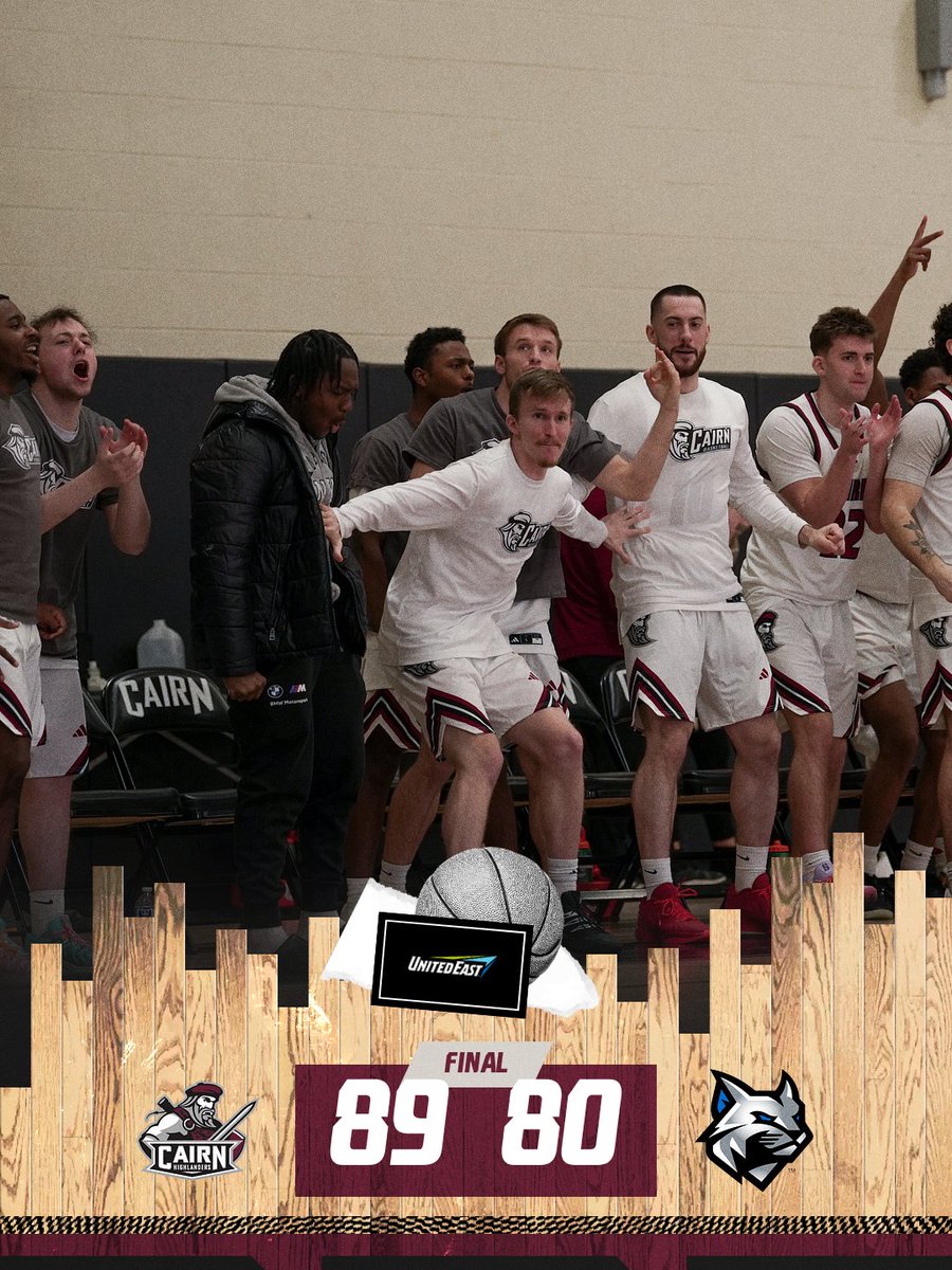 CairnAthletics's tweet photo. Men's Basketball picks up a conference win over Penn College. The Highlanders bested the Wildcats 89-80.
#PursueExcellence #CairnMBB #IamThird https://t.co/hLGxOvdoSP