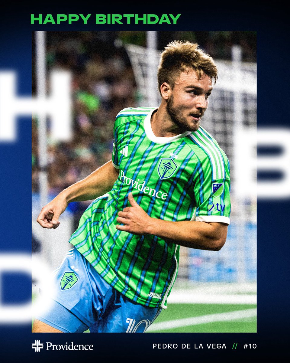 SoundersFC's tweet photo. Happy Birthday, Pedro! 🥳 https://t.co/FSBwyD1Jbm