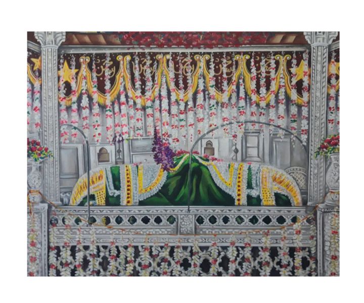 Art of the Day! "Ajmer Dargah Sharif painting". Buy at: ArtPal.com/33manisharts?i…