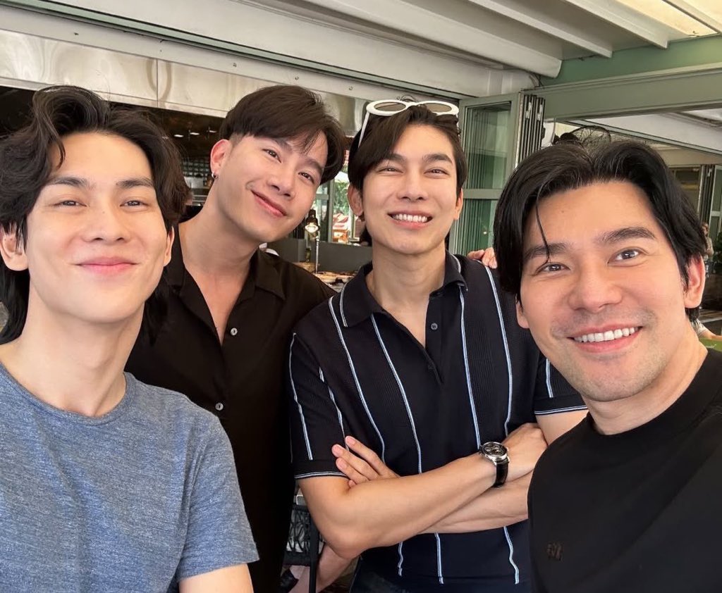 🏳️‍🌈 Real-life couples #MewTul &amp; #PorschArm meet up and share the moment.