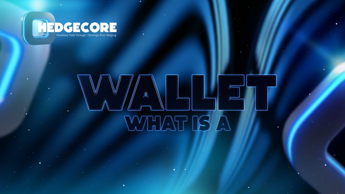 ▪️What is a Wallet?
A crypto wallet is a tool for storing keys and managing digital assets.
It doesn’t hold the coins themselves but provides access to funds on the blockchain.
Wallets can be custodial or non-custodial.

🟦 HedgeCore