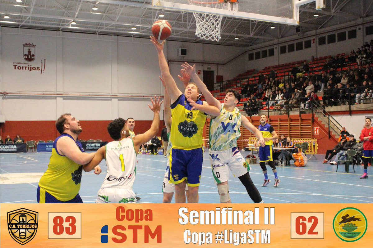 #LigaSTM | Final del Partido🏆SF2
🏀 <a href="/CBTorrijos/">CB Torrijos</a> 83-62 <a href="/cbttomelloso/">Club Baloncesto Tomelloso</a>
✍️El Club Baloncesto Torrijos se convierte en el segundo finalista y buscará el título mañana a partir de las 18:00 horas.
📊STATS EN VIVO👇
fbclm.net/pagina-de-part…