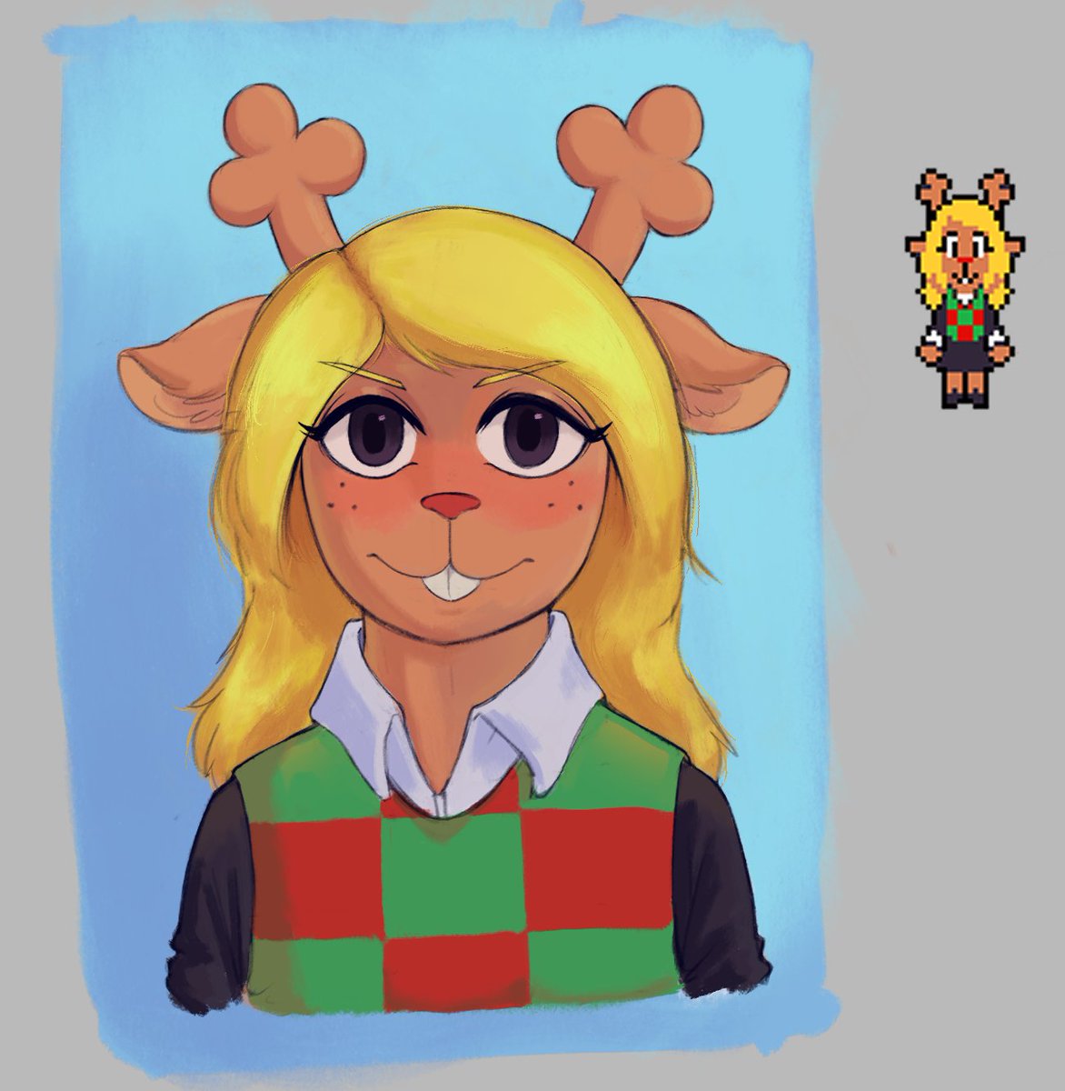 Powdid_'s tweet photo. Noelle 🦌🎄 https://t.co/uHbvPiHalY