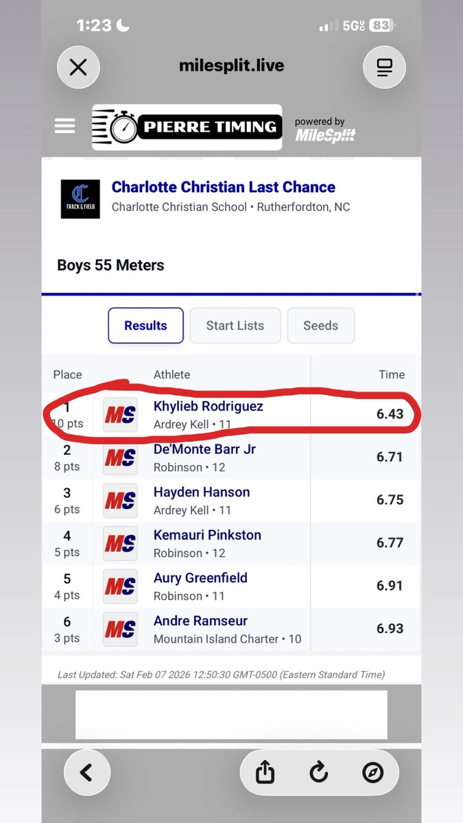 Khy’lieb Rodriguez 2027 tweet media