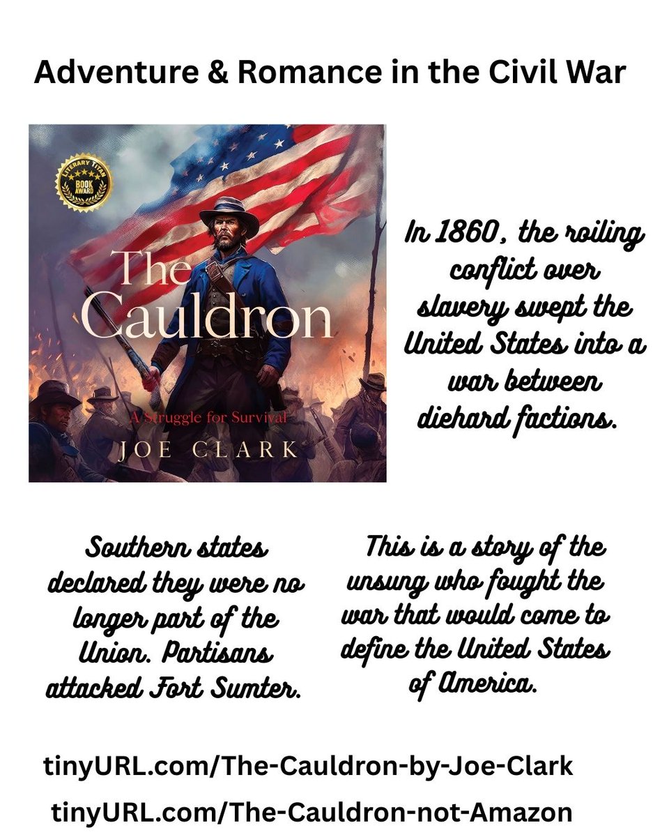 joeclark_343's tweet image. There is a tendency to clean up the Civil War
Two armies clashed
One general outmaneuvered his foe
A thousand dead
Five thousand wounded
That's a thousand bodies to be buried
and a pile of amputated limbs
5000 men needing care in primitive circumstances 

TinyURL.com/The-Cauldron-b…