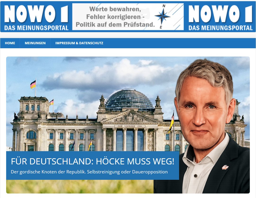 Habe ein neues Portal entdeckt. Den Aufmacher kann man bedenklos unterstützen: nowo1.de/der-gordische-… 
#AfD #Deutschland