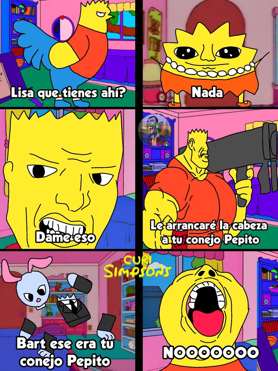 RIP conejo Pepito 😿

PD: Créditos a "Luis Agusto Aparicio" en Curi-Simpsons