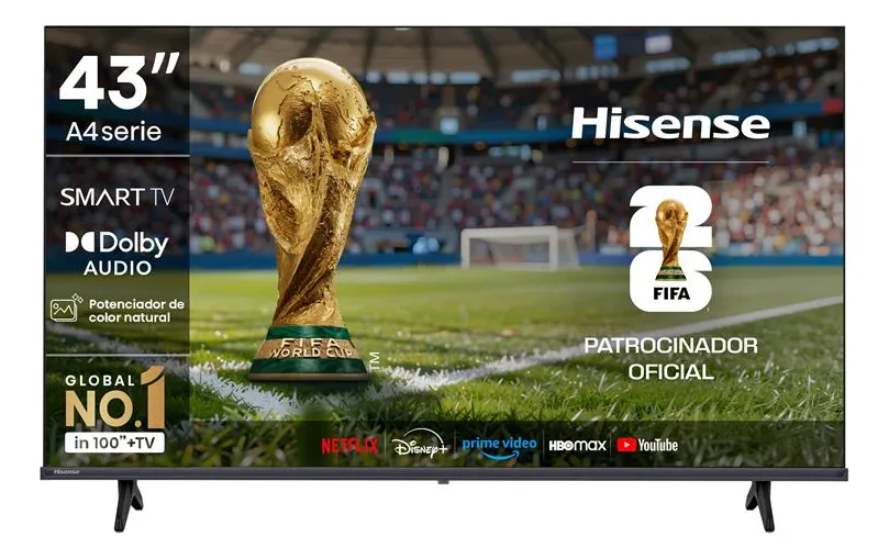 Re2Luck's tweet image. Smart TV A4Serie LED FHD 43" Hisense $169.990 en Mercado Libre bit.ly/4kkUQMJ