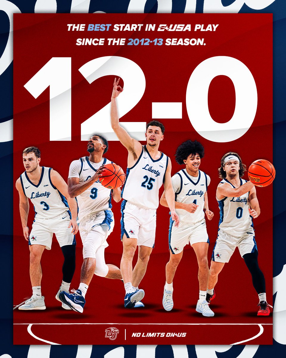 Best start to CUSA play in 13 years! 🏀🔥

<a href="/LibertyMBB/">Liberty Men's Basketball</a> | #NoLimitsOnUs