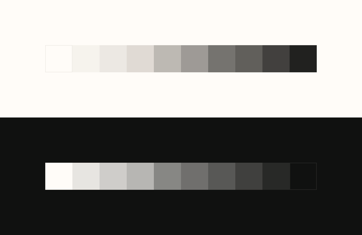 How many greys do you use in your projects? 
I want to reduce this number down to 5 if possible.
