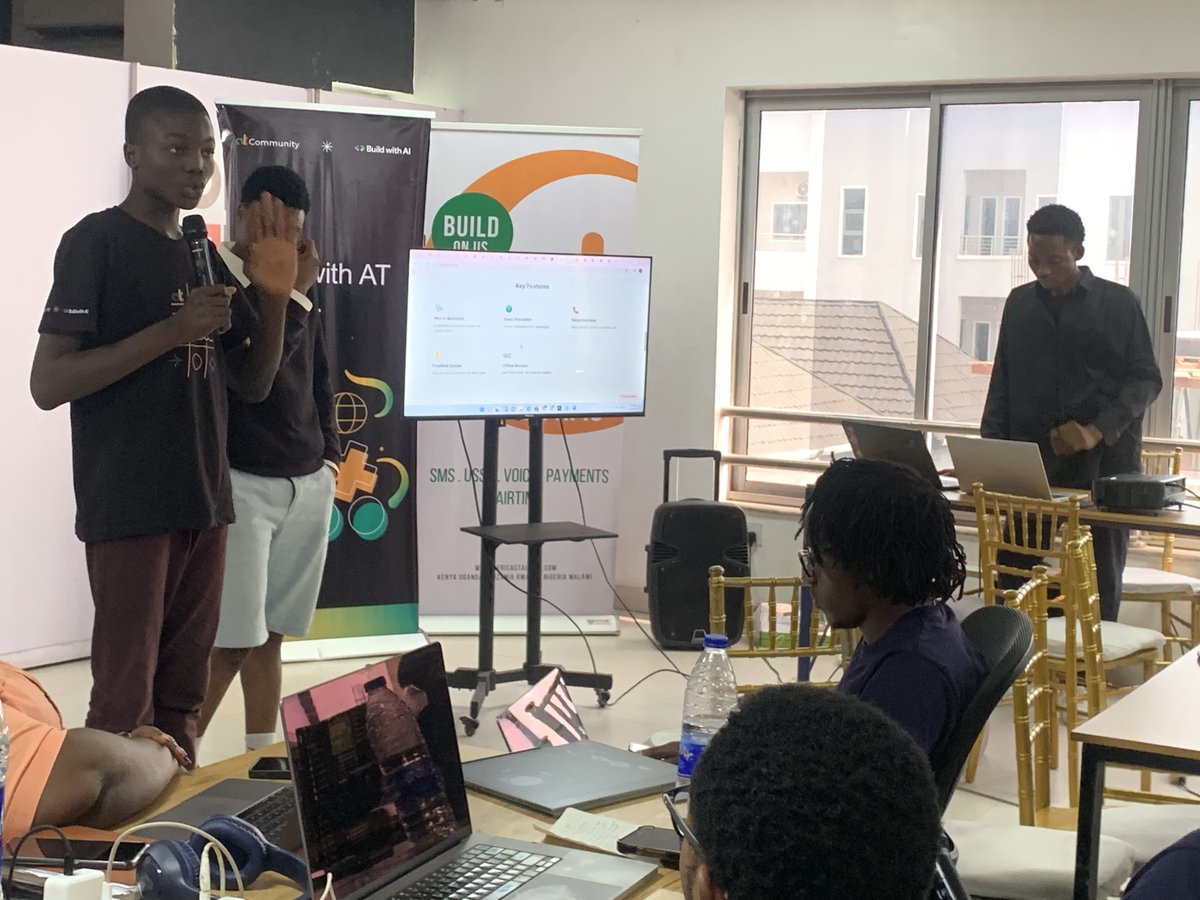 atdevslagos's tweet photo. 🎉 Today our participants are demoing the amazing apps they built from everything they learned in the last 5 days. From ideas to real solutions, this is a true showcase of growth, creativity, and innovation. Proud of every builder! 🚀 #BuildWithAT #BuildWithAI #ATDevsLagos https://t.co/rdfEZkdpdC