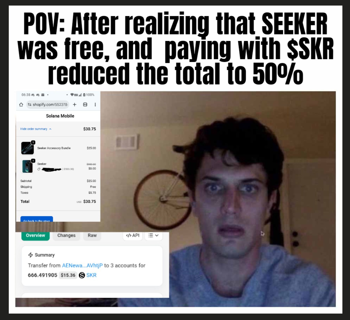 Thanks a lot for the prize! 

When I saw the results I just couldn't believe it! 

This was happening and I'm part of it! 

Seeker made me realize once again, when we grind we might win, but when we don't care, we never win. 

Keep building Seeker 💪

<a href="/jup_mobile/">Jupiter Mobile</a> <a href="/solanamobile/">Seeker | Solana Mobile</a>