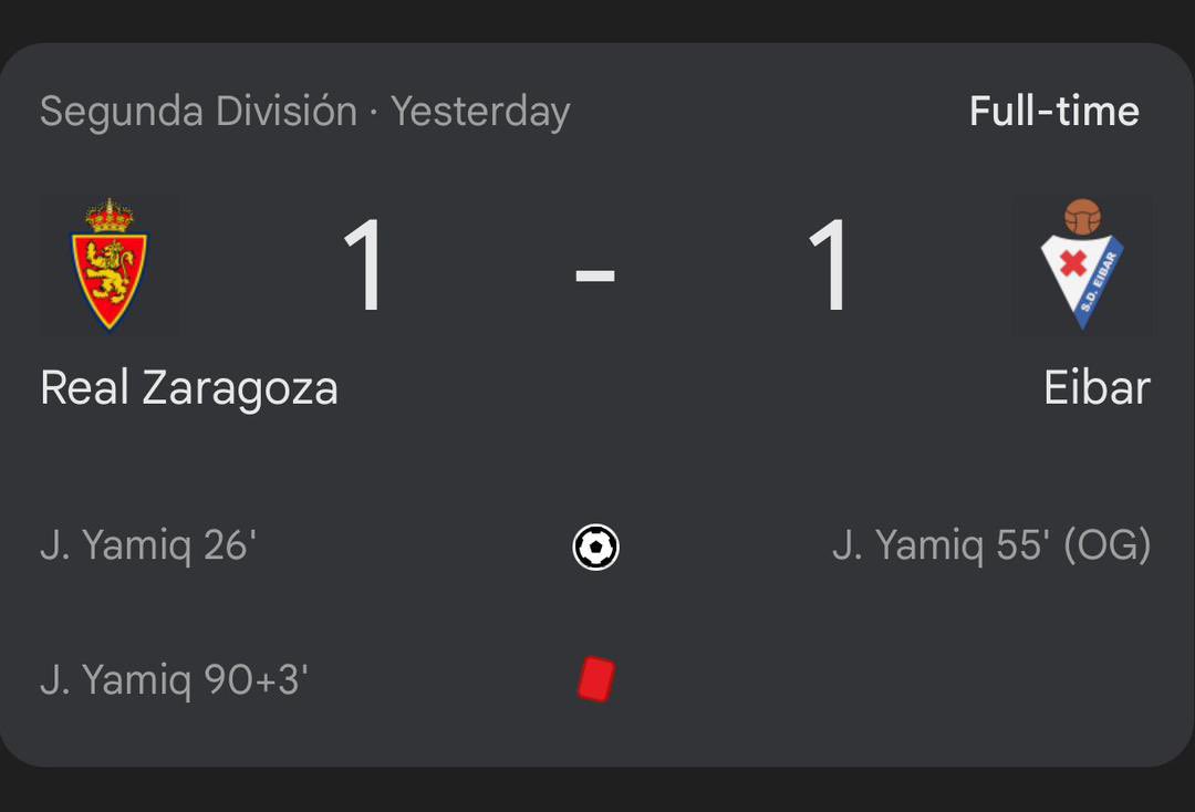 Frank_united8's tweet photo. Bro said: if I’m not winning, nobody is.”
Scored ✔️
Equalized ❌
Sent off 🔴
Man of the match in chaos 😭

#FootballMemes #LaLiga2 #SegundaDivision #ThisIsFootball
#OwnGoal #RedCard #FootballTwitter #XFootball
#ChaosBall #GameOfTheDay https://t.co/r7Qb4kE7q7