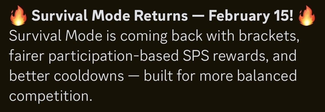 Ohhhh I can’t wait for Survival Mode! 

This <a href="/splinterlands/">Splinterlands</a> team never stops delivering.