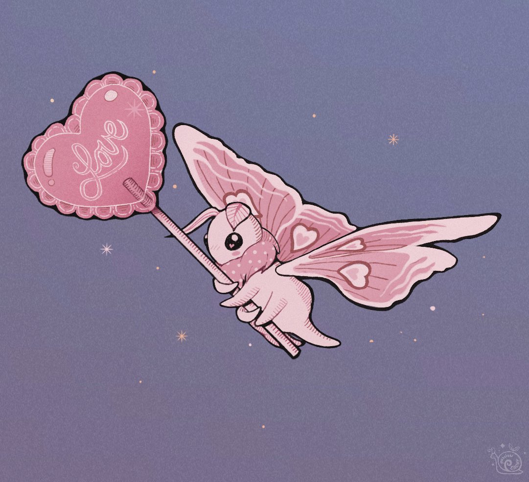passionpeachy's tweet image. valentine moth