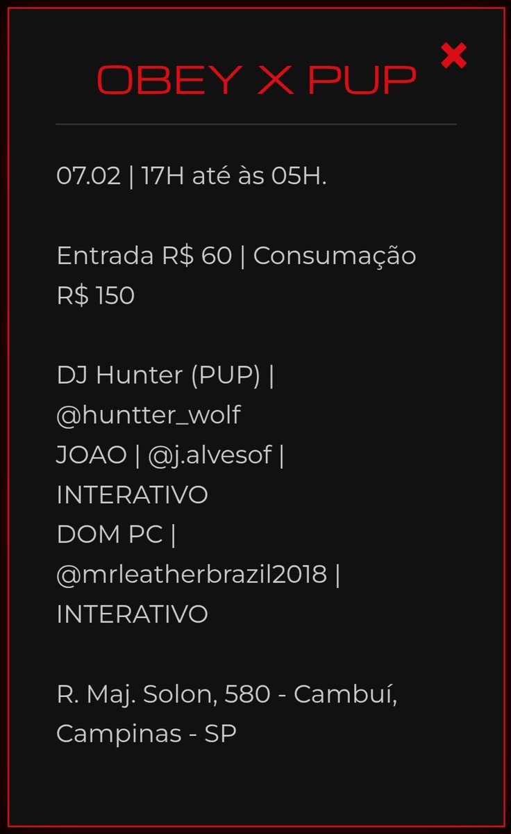 Alô campinas, hoje toco no <a href="/Noxus_Bar/">Noxus_bar</a> , bora ferver ?!