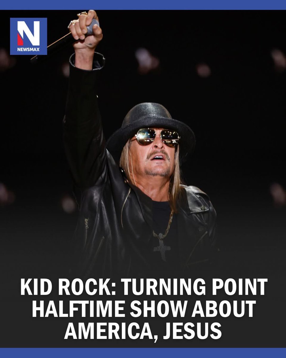 🚨Update: Kid Rock said Sunday's All-American Halftime Show — Turning Point's alternative Super Bowl LX performance — isn't meant to be a political statement, it's for people who "love Jesus" and "love America!” ✝️🇺🇸
