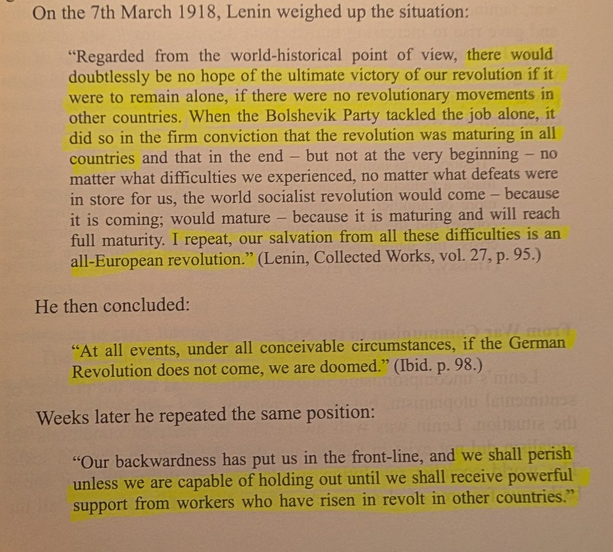 charybdeez's tweet photo. wtf lenin was a defeatist trotskyite with no faith in the russian proletatiat?? https://t.co/uq6yTWFVKz